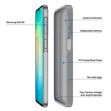 DUX DUCIS Samsung A26 5G Yind Series Cover - Grå