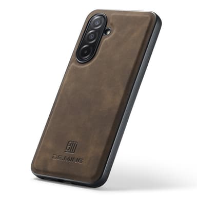 DG MING Samsung A26 5G Premium PU-læder Hybrid Cover - Mørkebrun