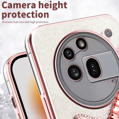 SKALO Nothing Phone (3a) Pro 5G KADEM Dragonfly Glitter Cover - Lilla