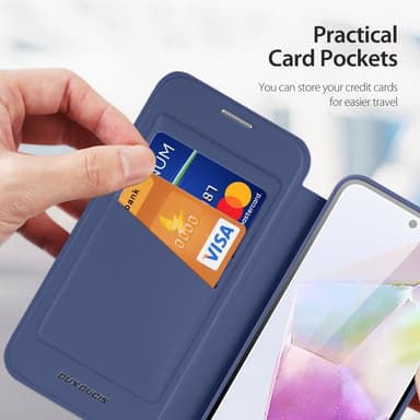 DUX DUCIS Samsung A36 5G Skin X Pro Flip Cover - Blå