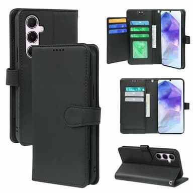 SKALO Samsung A56 5G 9-RUM Flip Cover - Sort