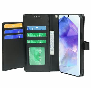 SKALO Samsung A56 5G 9-RUM Flip Cover - Sort