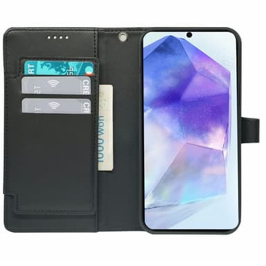SKALO Samsung A56 5G 9-RUM Flip Cover - Sort
