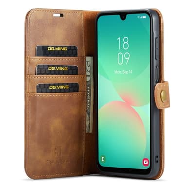 DG MING Samsung A26 5G 2-i-1 Magnet Flip Cover - Brun