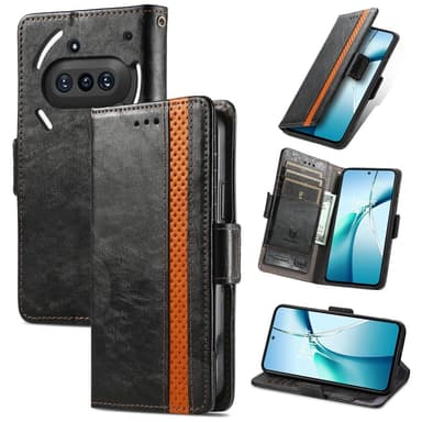 SKALO Nothing Phone (3a) 5G CASENEO 002 Premium Flip Cover - Sort
