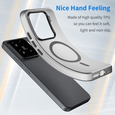 SKALO Xiaomi 15 Matte Translucent Hybrid Cover - Sort