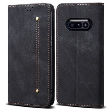 SKALO Nothing Phone (3a) 5G Jeans Flip Cover - Sort