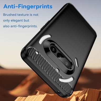 SKALO Nothing Phone (3a) 5G Armor Carbon Cover - Sort