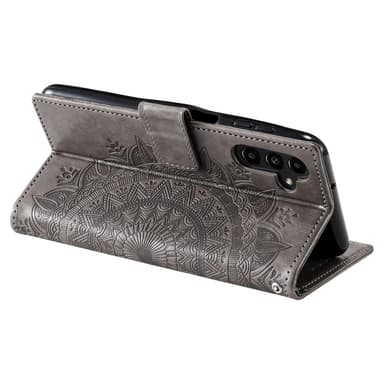 SKALO Samsung A56 5G Mandala Flip Cover - Grå