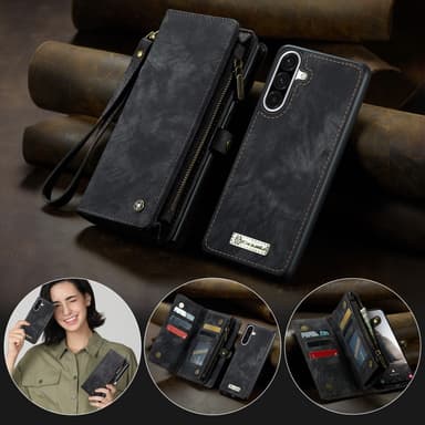 CaseMe Samsung A56 5G 008 BIg Wallet 2in1 Magnet Flip Cover - Sort