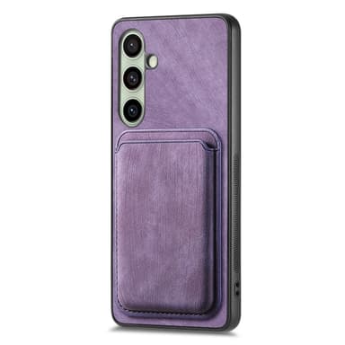 SKALO Samsung A26 5G PU-læder magnetisk kortholder Cover - Lilla