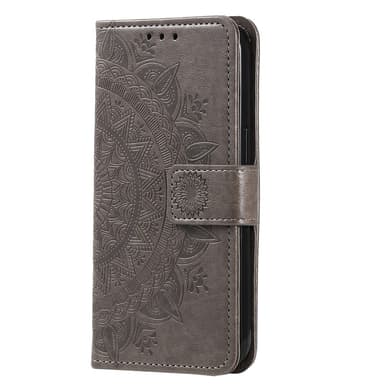 SKALO Samsung A56 5G Mandala Flip Cover - Grå