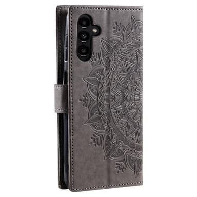 SKALO Samsung A56 5G Mandala Flip Cover - Grå
