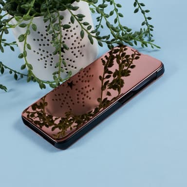 SKALO Samsung A36 5G Clear View Flip Cover - Rosa guld