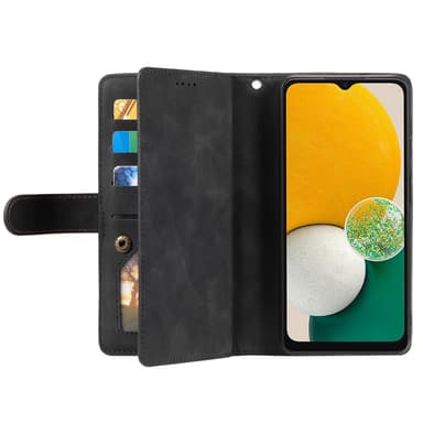 SKALO Samsung A36 5G Big Wallet 9-LOMMER Flip Cover - Sort