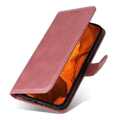 SKALO Motorola Moto G15 Power PU-læder Flip Cover - Pink