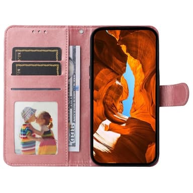 SKALO Motorola Moto G15 Power PU-læder Flip Cover - Pink