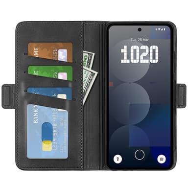SKALO Nothing Phone (3a) Pro 5G Premium ID Flip Cover - Sort