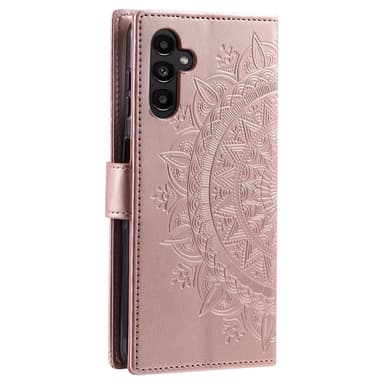 SKALO Samsung A36 5G Mandala Flip Cover - Rosa guld