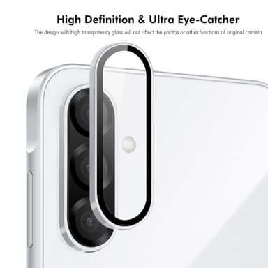 SKALO Samsung A36 5G ENKAY Kamerabeskyttelse Metalring - Sort