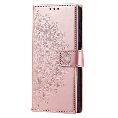 SKALO Samsung A36 5G Mandala Flip Cover - Rosa guld