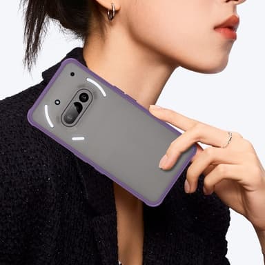 SKALO Nothing Phone (3a) 5G Color Bumper Frosted Cover - Lilla