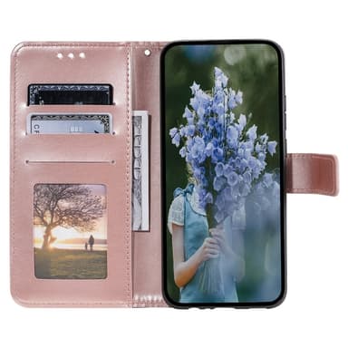 SKALO Samsung A36 5G Mandala Flip Cover - Rosa guld