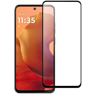 2-PAK SKALO Motorola Moto G15 Power FULL-FIT Hærdet Glas Skærmbeskyttelse - Sort