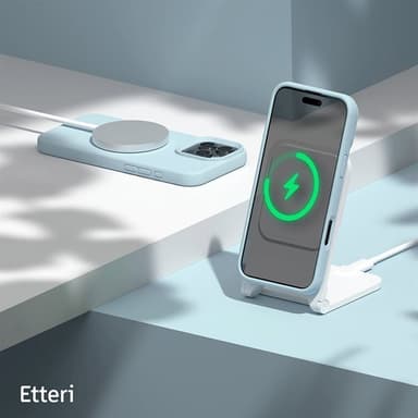 Etteri silikoneetui med MagSafe til iPhone 16 Pro - Lyseblå