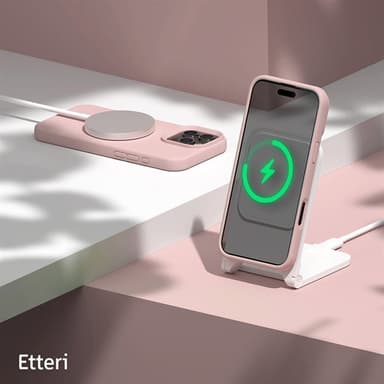 Etteri silikoneetui med MagSafe til iPhone 16 Pro - Lyserød