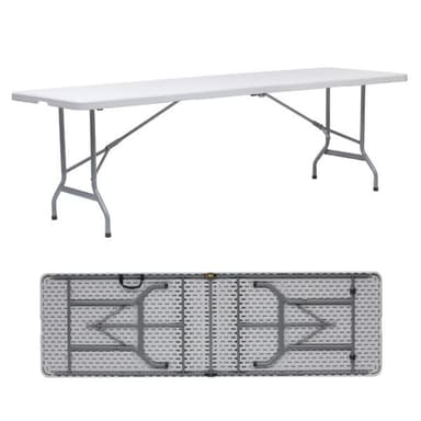 Sammenklappeligt campingbord 180x74cm