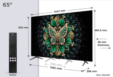 TCL 65" MQLED75K 4K MINI-LED TV (2025)