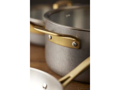 Pillivuyt Gourmet Gryde med glaslåg Steel