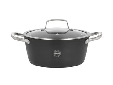 Pillivuyt Gourmet Gryde med glaslåg Black