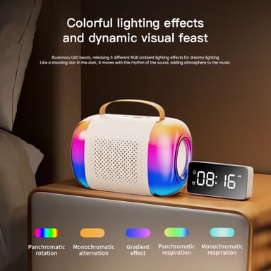 Y5-Dual Mic Home Karaoke Bluetooth Speaker Microphone