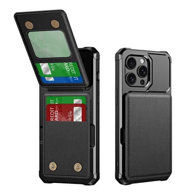 Google Pixel 8 Pro Cover, Pungcover i PU-læder med Kortholder og Stander