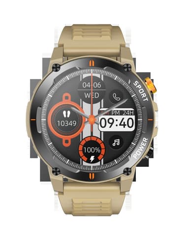 Smart Watch med puls- og blodtryksmåler Gul