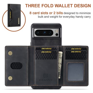 M2 Magnetic Wallet Case til Google Google Pixel 9/Google Pixel 9 Pro