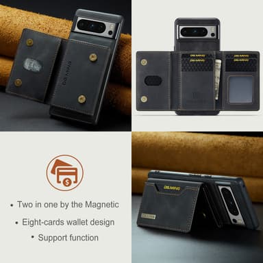 M2 Magnetic Wallet Case til Google Google Pixel 9/Google Pixel 9 Pro