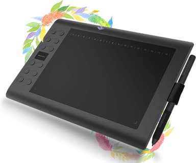 Professionel grafisk tegneblok med 12+16 programmeringsknapper. Kompatibel med Windows Mac Android og er batterifri