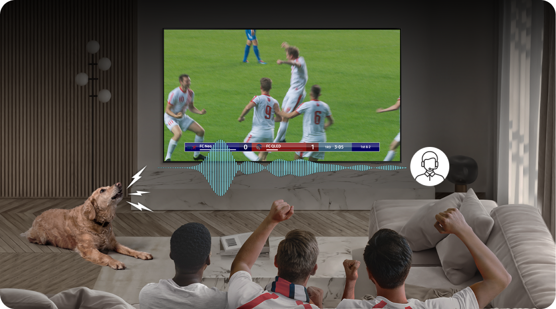 Samsung TV med detaljeret lyd