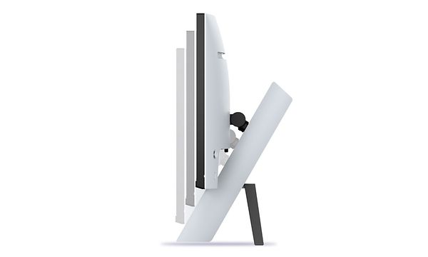 Illustration af Sony Inzone-skærme muligheder for at justere i højden og vippe